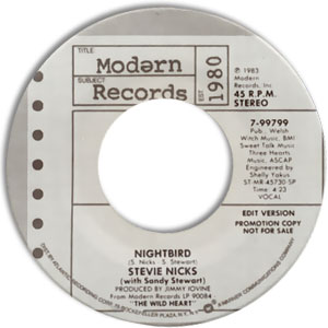  Nightbird/ Gate and Garden 45 Record 