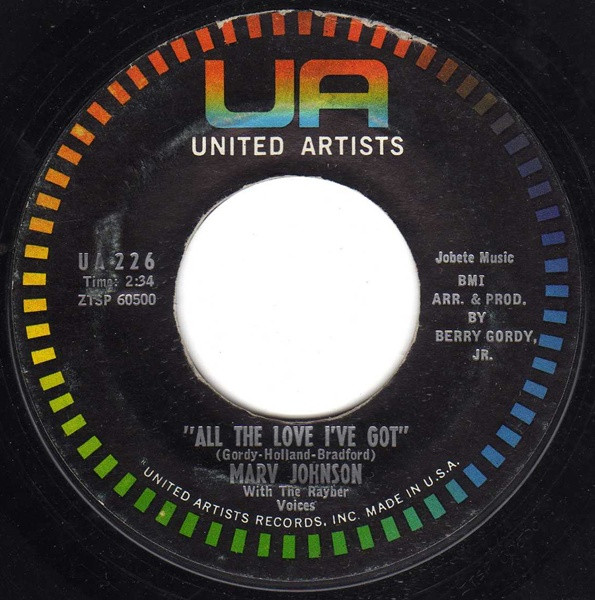  Ain't Gonna Be That Way/ All The Love I've Got 45 Record 