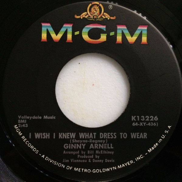  I Wish I Knew What Dress To Wear/ He's My Little Devil 45 Record 