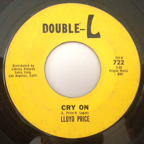  Lloyd Price -- Misty/ Cry On, 1963 (EX) 45 rpm record, $5.00 - Click for bigger image and more info 