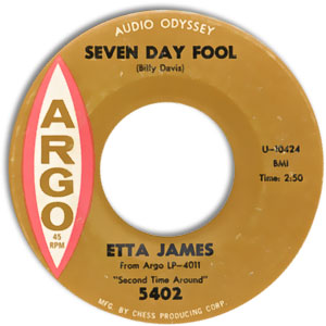 Seven Day Fool/ It's Too Soon To Know