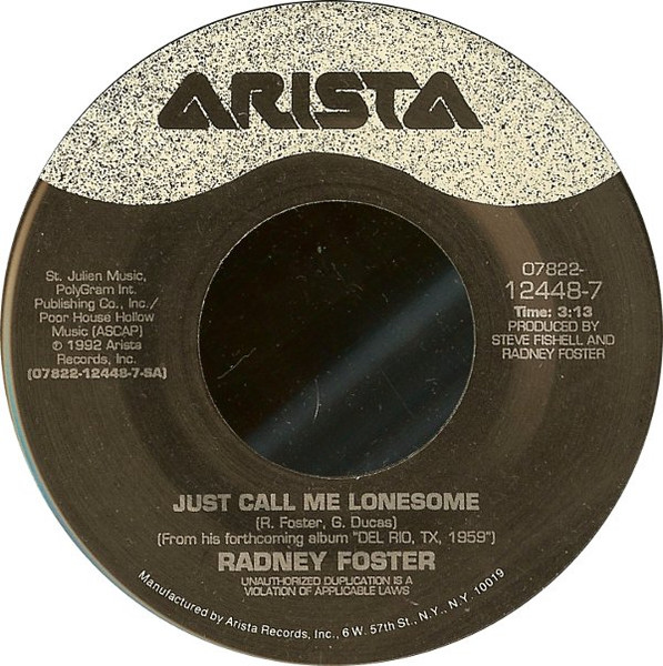  Just Call Me Lonesome/ Louisiana Blue 45 Record 