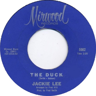  Jackie Lee -- The Duck/ Let Your Conscience Be Your Guide, 1965 (M-) 45 rpm record, $15.00 - Click for bigger image and more info 