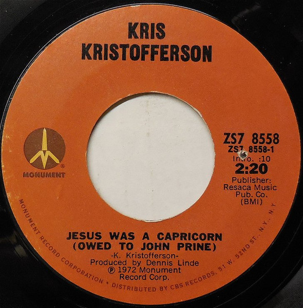 Jesus Was A Capricorn/ Enough For You