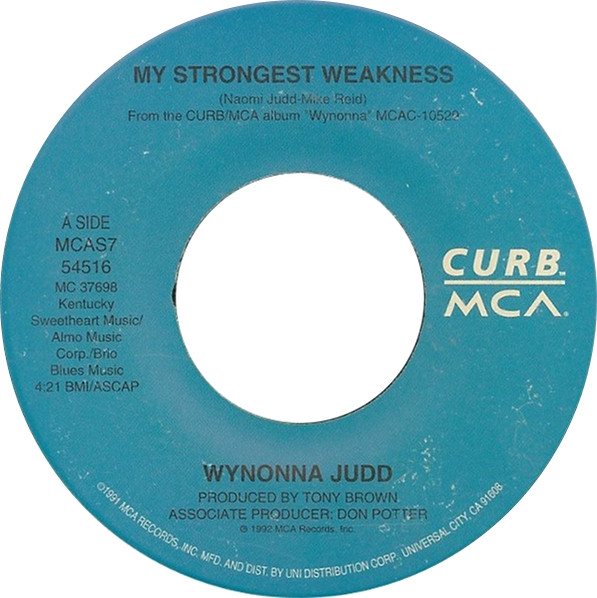  My Strongest Weakness/ What It Takes 45 Record 