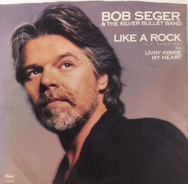  Bob Seger -- Like A Rock/ Livin' Inside My Heart, 1986 (M) 45 rpm record with picture sleeve, $12.00 - Click for bigger image and more info 