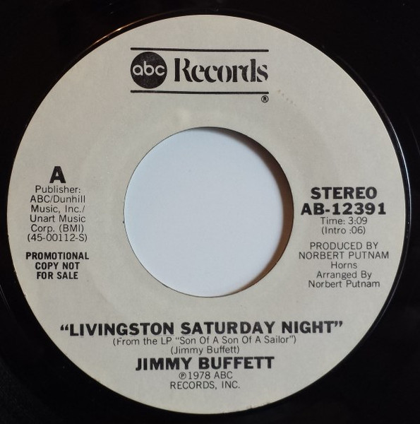  Livingston Saturday Night 45 Record 