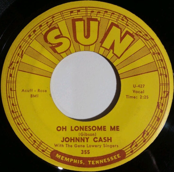  Johnny Cash -- Oh Lonesome Me/ Life Goes On, 1960 (M) 45 rpm record, $8.00 - Click for bigger image and more info 