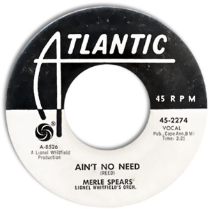 It's Just A Matter Of Time/ Ain't No Need