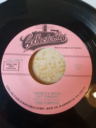  There's A Moon Out Tonight/ Indian Girl 45 Record 