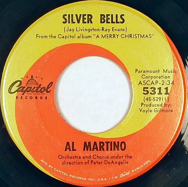  Silver Bells/ You're All I Want For Christmas 45 Record 