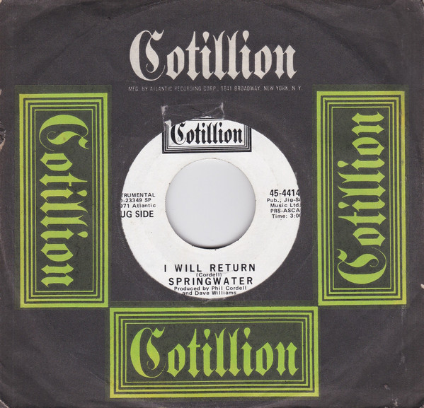  I Will Return/ Stone Cross 45 Record 