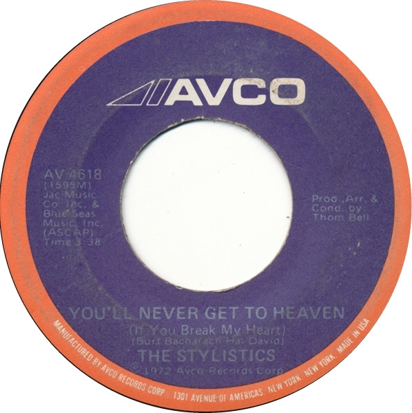  You'll Never Get To Heaven (If You Break My Heart)/ If You Don't Watch Out 45 Record 