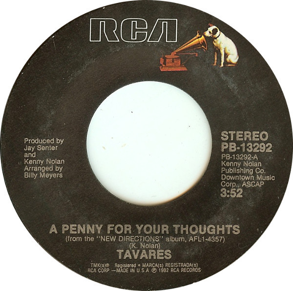  A Penny For Your Thoughts/ The Skin You're In 45 Record 