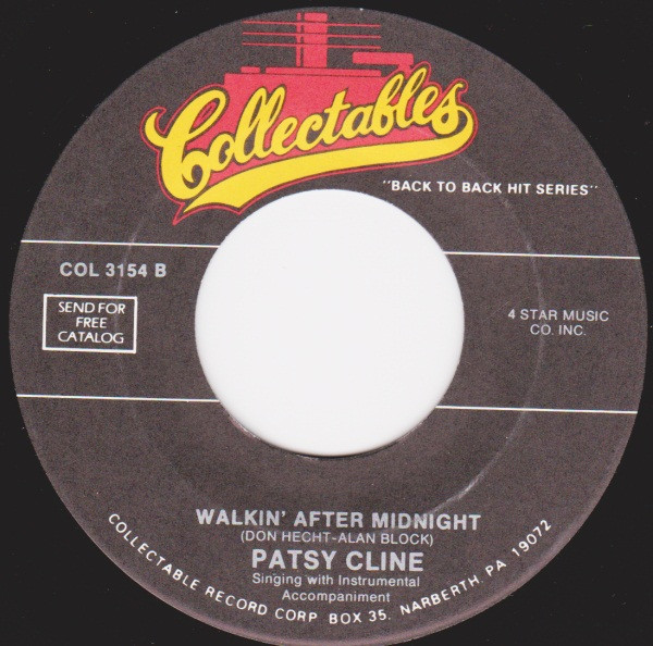  Walkin' After Midnight 45 Record 